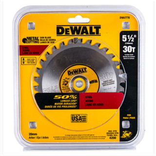 DEWALT รุ่น DWA7770 ใบเลื่อยวงเดือนตัดเหล็ก 5.5นิ้ว 30ฟัน  รู 20มม. รับประกัน