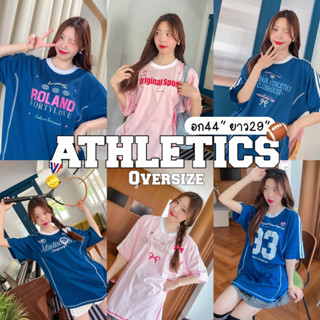 พร้อมส่ง✨🏈เสื้อยืดโอเวอร์ไซต์ ATHLETICS Oversize✨ ผ้าcotton100%