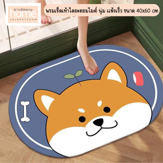 🧸พรมเช็ดเท้าไดอะตอมไมต์ ลายการ์ตูน พรมเช้ดเท้าในห้องน้ำ ขนาด 40x60 cm 🧸