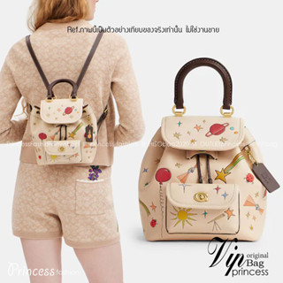 COACH X Observed By Us Riya Backpack 21 In Colorblock CK400  พร้อมส่งที่ไทยก่อนใคร กระเป๋าสะพายหลังแบบมีหูหิ้ว