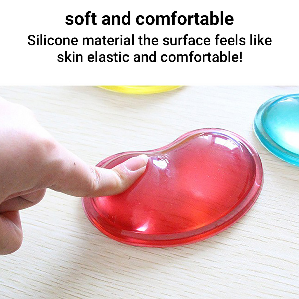 แผ่นรองเมาส์ ที่รองเมาส์ข้อมือ แบบซิลิโคน Mouse Pad with Gel Wrist เจลรองข้อมือ นิ่มสบายข้อมือ กันลื่น สำหรับพีซี คอมพิว
