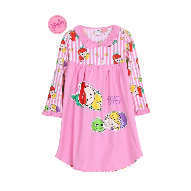 ชุดนอนmomoji ชุดนอนเด็กงานลิขสิทธิ์แท้ ชุดนอนเด็กลายเจ้าหญิงแบบกระโปรง - รูปที่ 2