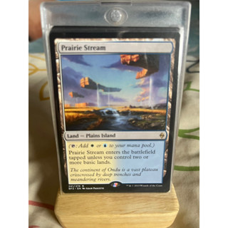 การ์ด MTG Prairie Stream Land Magic the Gathering EDH รุ่น BFZ สภาพ Nm