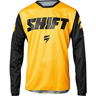 SHIFT ยี้ห้อดังระดับโลก  เสื้อมอเตอร์ไซรวิบากมอเตอร์ครอส ผ้า 100% Polyester บางเบา ระบายเหงื่อ ระบายอากาศดี แห้งไว