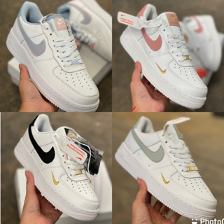 💯New!! สินค้าพร้อมส่งในไทย รองเท้าผ้าใบ N Air Forc 1 swoosh สินค้างานHiend พร้อมกลอ่ง