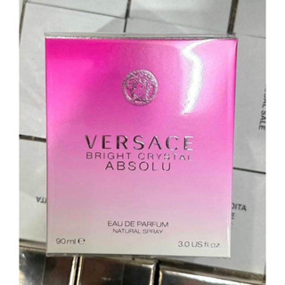 น้ำหอมแท้ Versace Bright Crystal Absolu EDP 90ml กล่องซีล แพ็คเก่าแพ็คใหม่แล้วแต่รอบได้มาน้าช่วงคาบเกี่ยวเปลี่ยนแพ้่คกเก