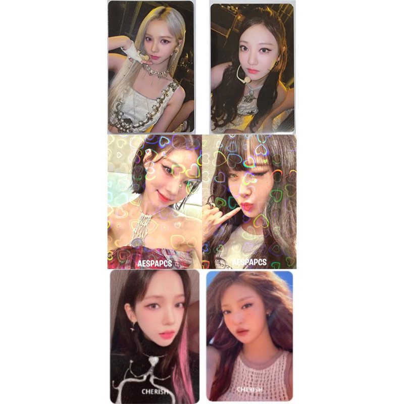 พร้อมส่ง การ์ด aespa pob photocard my world