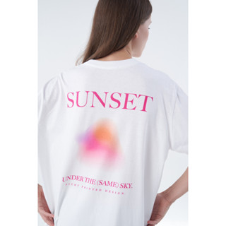 picht Sunset tee - under the same sky collection เสื้อ oversize สกรีนลายกราฟฟิค