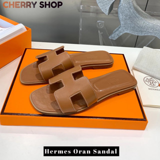 💯เฮอร์มีส Hermes Oran womens sandals🍒รองเท้าแตะ