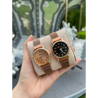 Geneva เจนิวา หน้าปัดวงกลม ดูเวลาด้วยเข็ม เป็นตัวเลขล้วน สาย…