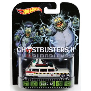 Ecto 1A Ghostbusters II Retro Entertainment BDT96 NRFP 2014 White 1:64 (Hot Wheels)