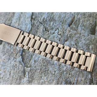 สายนาฬิกา สาย Rado diastar รุ่นใหม่ สีเงิน ข้อหนาตัน 18mm (เทียบ) บานพับยืดได้