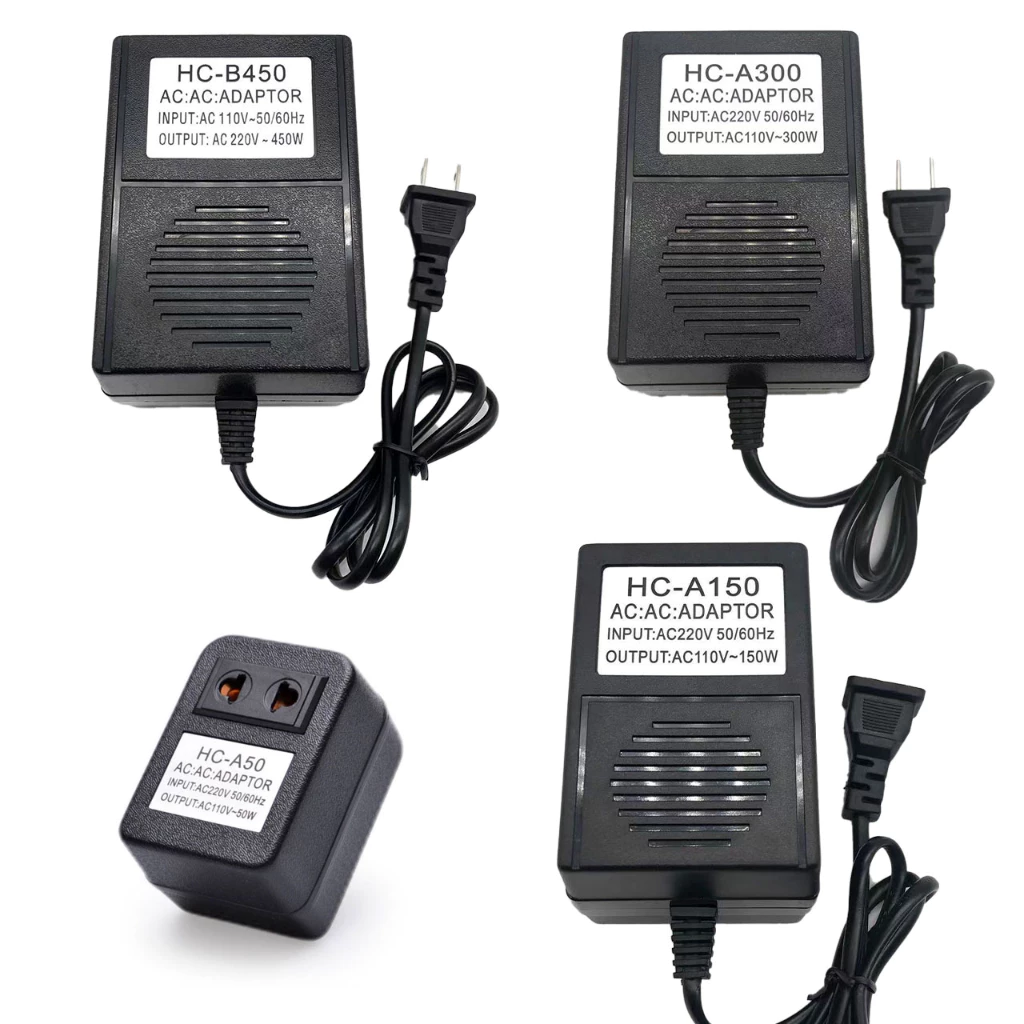 Adapter สำหรับตัวแปลงไฟจากไฟACขนาด 220v->110v และ 110->220V ขนาด 50W150W300W450W สำหรับ เครื่องใช้ไฟฟ้า 110v. ญี่ปุ่น