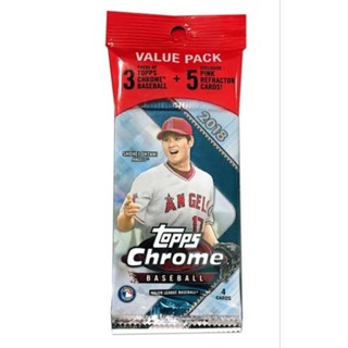 การ์ด Topps : Chrome baseball 2018 (เหมา 8 ใบ)