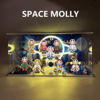 [สั่งผลิต] กล่องอะคลิลิคสกรีนลายพร้อมพร็อพ Popmart x Space molly