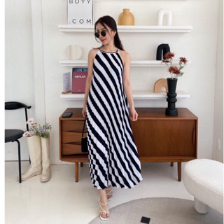 รุ่นผ้าหนา lily Pleat DRESS เดรสอัดพลีท