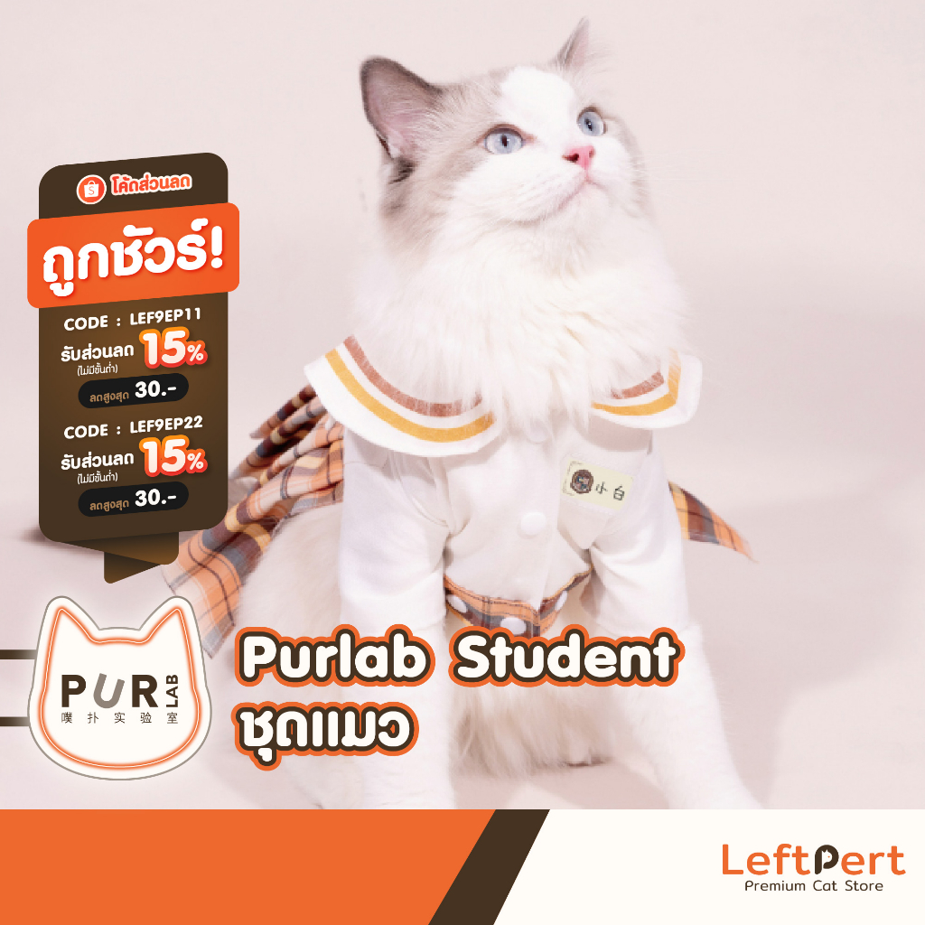 Purlab x Angle Share ชุดแมว เสื้อแมว