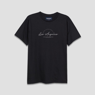 Grandness เสื้อยืด Luxury ลาย Los Angeles รุ่น LX541 ( สีดำ )