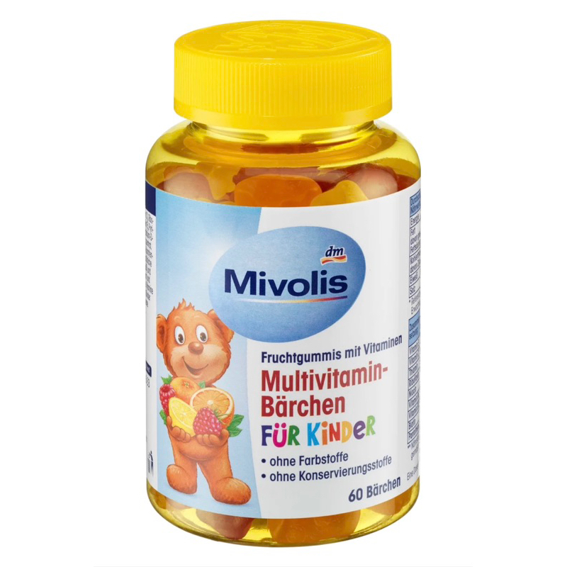 วิตามินรวมเยลลี่สำหรับเด็ก Mivolis จากเยอรมัน Multivitamin Barchen Fur Kinder