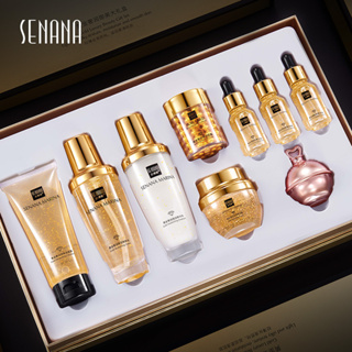 ชุดดูแลผิวหน้า New SENANA 24K Gold Set สูตรเข้มข้นให้ความชุ่มชื่น ลดขนาดรูขุมขน ผิวนุ่มตึงกระชับ หน้าสวยขึ้น