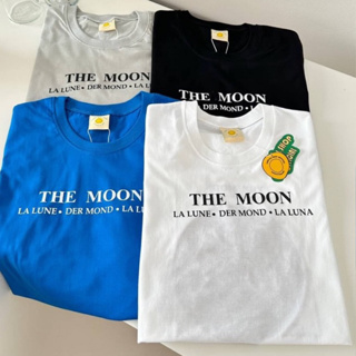 พร้อมส่ง🧸 เสื้อยืดโอเวอร์ไซส์ สกรีนหน้าหลัง themoon