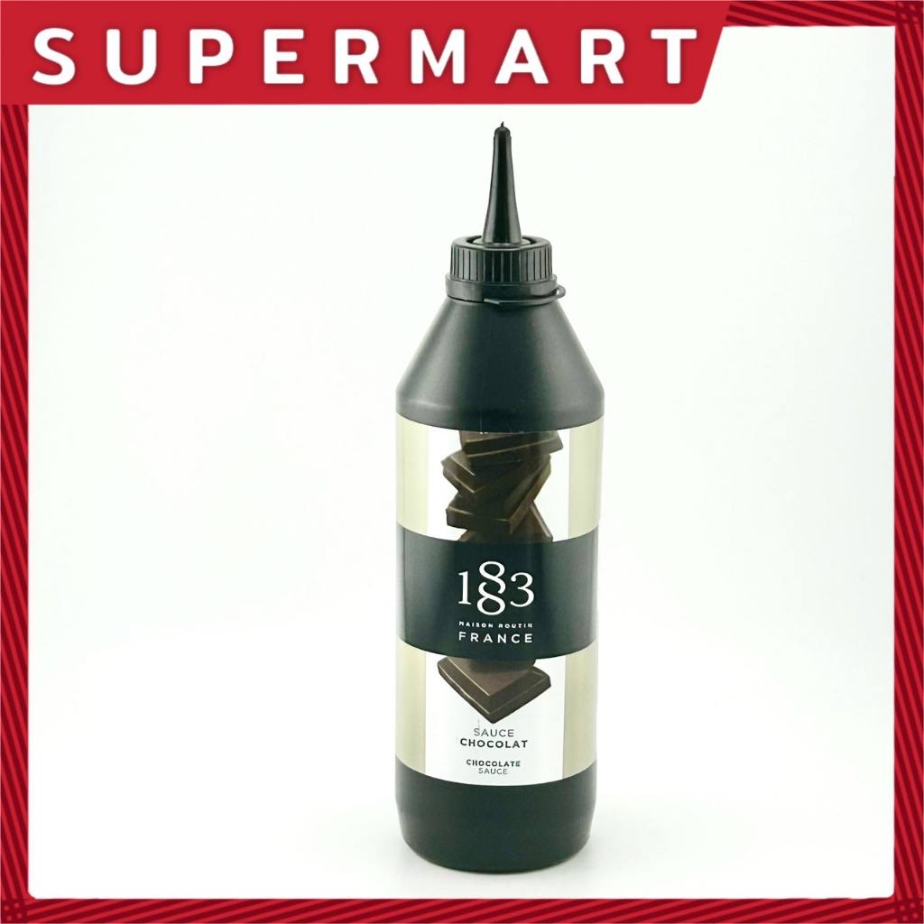 SUPERMART 1883 Chocolate Sauce 500 ml. ช็อกโกแลตซอส (ผลิตภัณฑ์ราดหน้าขนมรสช็อกโกแลต) ตรา 1883 500 มล