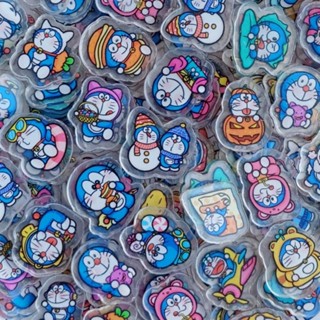 DIY - แผ่นอะคริลิค ไซส์จิ๋ว 2 cm ลาย โดเรม่อน (Doraemon) V.2 คละลาย 50 ชิ้น555