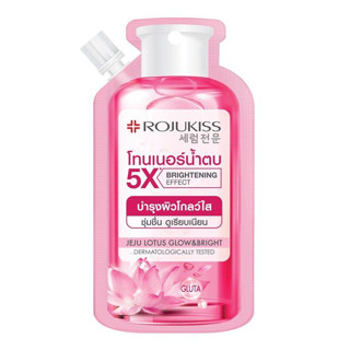 (x6ซอง)Rojukiss 5X Glow &amp; Bright Toner &amp; Essence Water โรจูคิส โทนเนอร์ แอนด์ เอสเซนส์ วอเตอร์ 40มล.