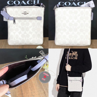 Coach Mini Rowan File Bag🤍💜แท้💯