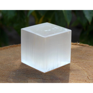 Large 55MM Natural White Selenite Crystals Healing Power Fengshui Metaphysical Cube Square