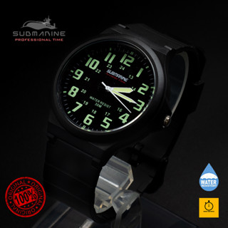 (สินค้าแท้ 100%) US SUBMARINE นาฬิกาข้อมือชาย-หญิงระบบ QUARTZ กันนํ้าได้ สายยาง รูปทรง Classic 41mm (พร้อมจัดส่งทันที)