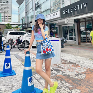 พร้อมส่ง กระเป๋าผ้าหูรูด ทรงโมจิ 🍡 🍡