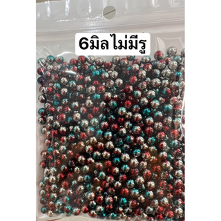 ลูกปัดตกแต่งสวยๆไม่มีรู100กรัม50฿
