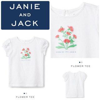 FLOWER TEE เสื้อยืดลายปักดอกไม้ แบรนด์ดังอเมริกา janie and jack