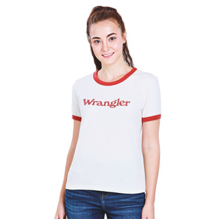 WRANGLER  แท้ ขายชนช็อป   เสื้อยืดแขนสั้น ผู้หญิง  รุ่น WR S172R203