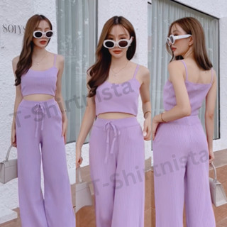 Cottoncandy New niniw korea set ชุดเซ็ต ขายาว T-Shirtnista