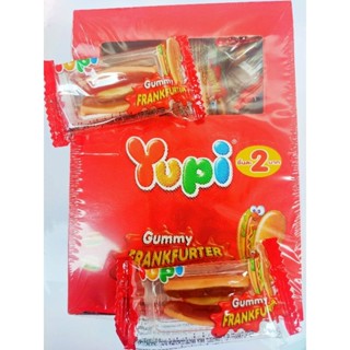 💢ยกแพค24ชิ้น💢 Yupi frankfurter 🌭 เยลลี่รูปฮ็อทด็อก ตรายูปี้