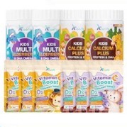 🎁 [Set ขายดี] Klarins คลารินส์ Kids Multi Vitamin x2 &amp; Kids Calcium Plus x2 + Vitamin C Boost x6