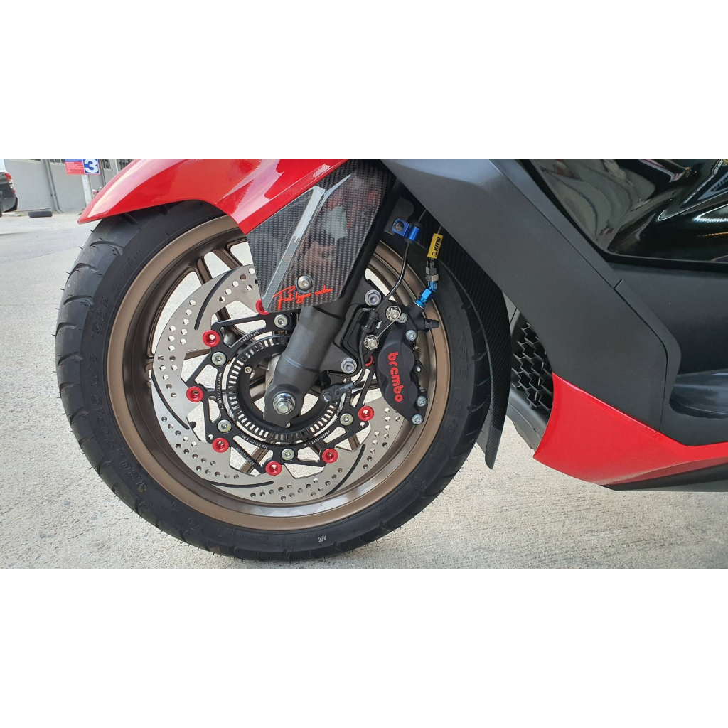สายเบรคปั้มล่างหน้า 45องศา Forza300,350,ADV350, X-max , ADV150,160 , PCX160 หัวสาย Kamui
