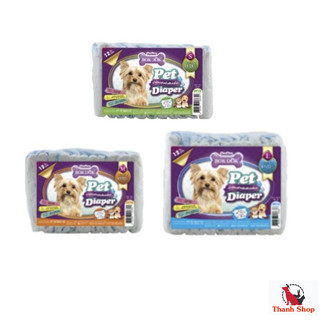 Bokdok ผ้าอ้อม สำหรับสัตว์เลี้ยง Pet Diaper ขนาด Size - S /M / L 12 ชิ้น ต่อ 1 แพ็ค