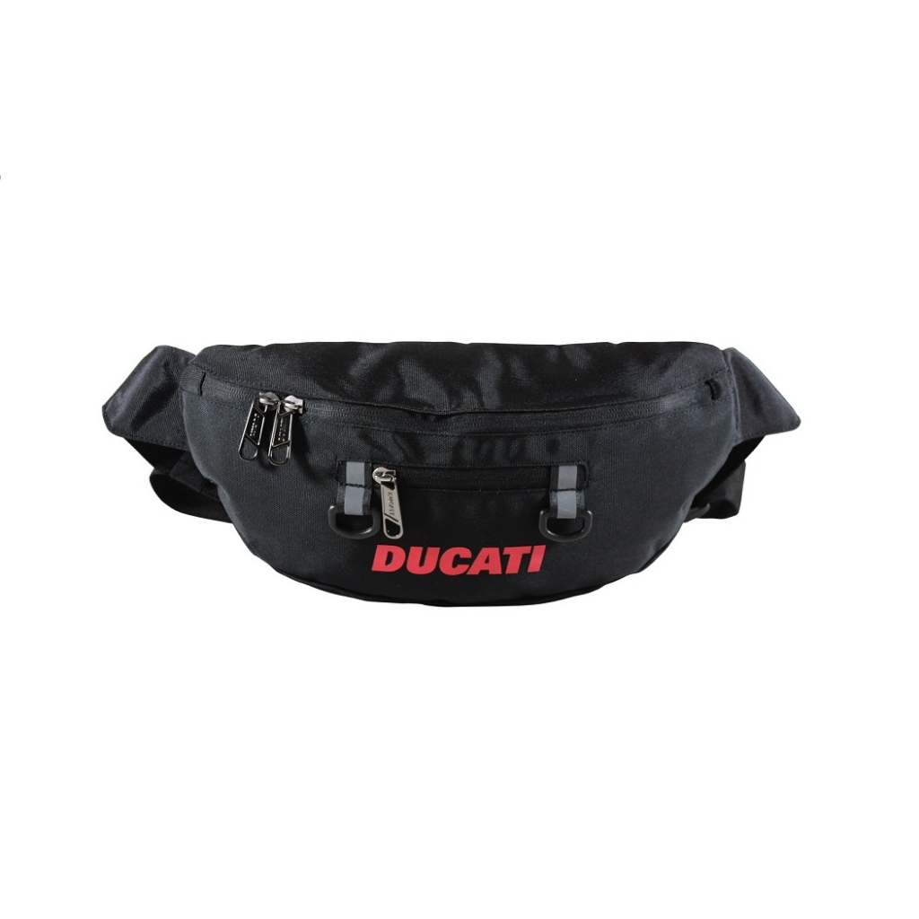 Ducati Waist bag กระเป๋าคาดเอวดูคาติลิขสิทธิ์แท้ ขนาด 33x12x7 cm. DCT49 170