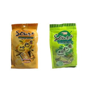 (พร้อมส่ง)แพ็คคู่ Lot100 เยลลี่กลิ่น มะม่วงและแอปเปิ้ลเขียว Mango and Apple Sour+gummy candy100g (มีสินค้าในคลังไทย)