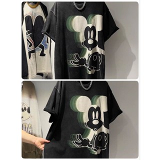 เสื้อยืดสีดำฟอก พี่มิ้กเขียว🖤💚ป้าย its me basic