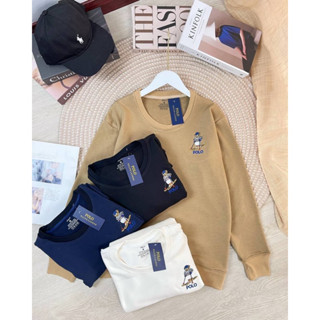 ขย2545 Polo Ralph Lauren สเวตเตอร์แขนยาว โลโก้ปักสวย ชายหญิงใส่ได้ ผ้านุ่มหนากำลังดี