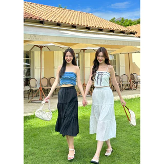 Mabel Skirt - กระโปรงยาวแต่งระบาย