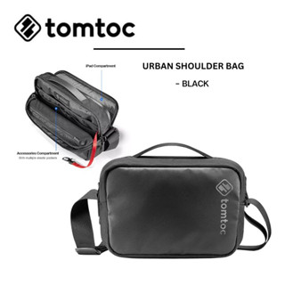 TOMTOC URBAN SHOULDER BAG กระเป๋าสะพายข้าง - BLACK สำหรับ iPad Pro 11, iPad Air 5.4