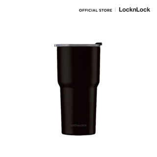 LocknLock - แก้วเก็บความร้อน-เย็น swing tumbler 350ml รุ่น LHC4179 สีดำ