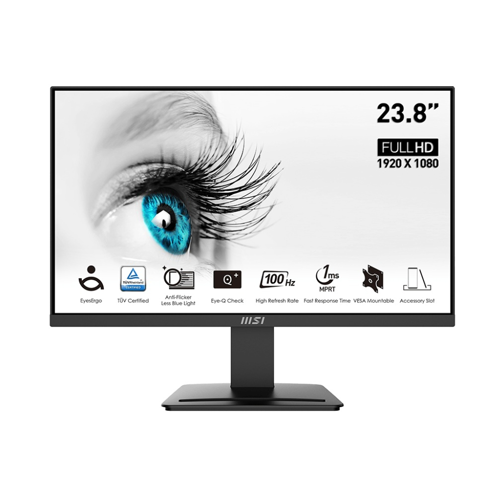 MSI PRO MP2412 23.8" 100Hz 1ms FHD VA MONITOR (จอมอนิเตอร์)