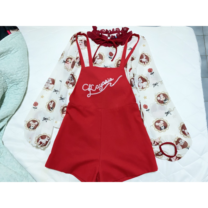 sale🍒ชุดเซ็ท kayasis สีแดง ❤️งานแท้