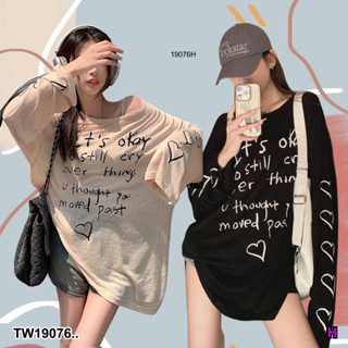 เสื้อ oversize แขนยาว TW19076